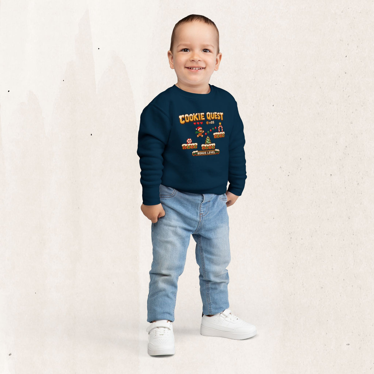Christmas Cookie Quest Toddler Sweatshirt