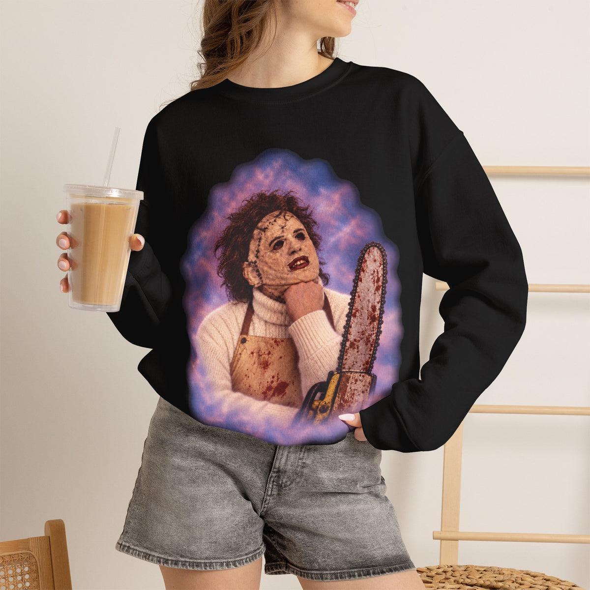 Leatherface 80's Glamour Shot Sweatshirt