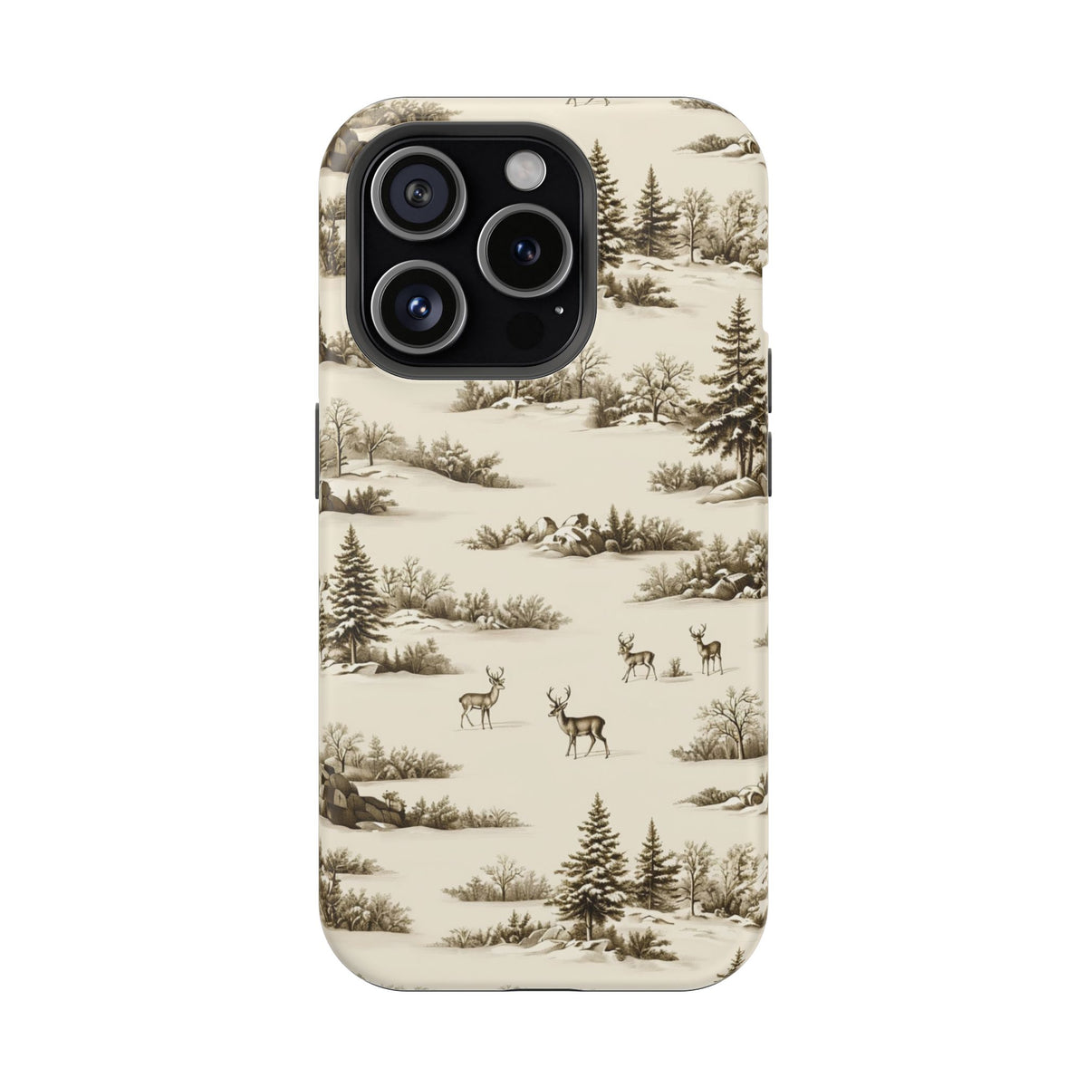 Deer & Pine Woodland Magnetic Phone Case, alternate view
