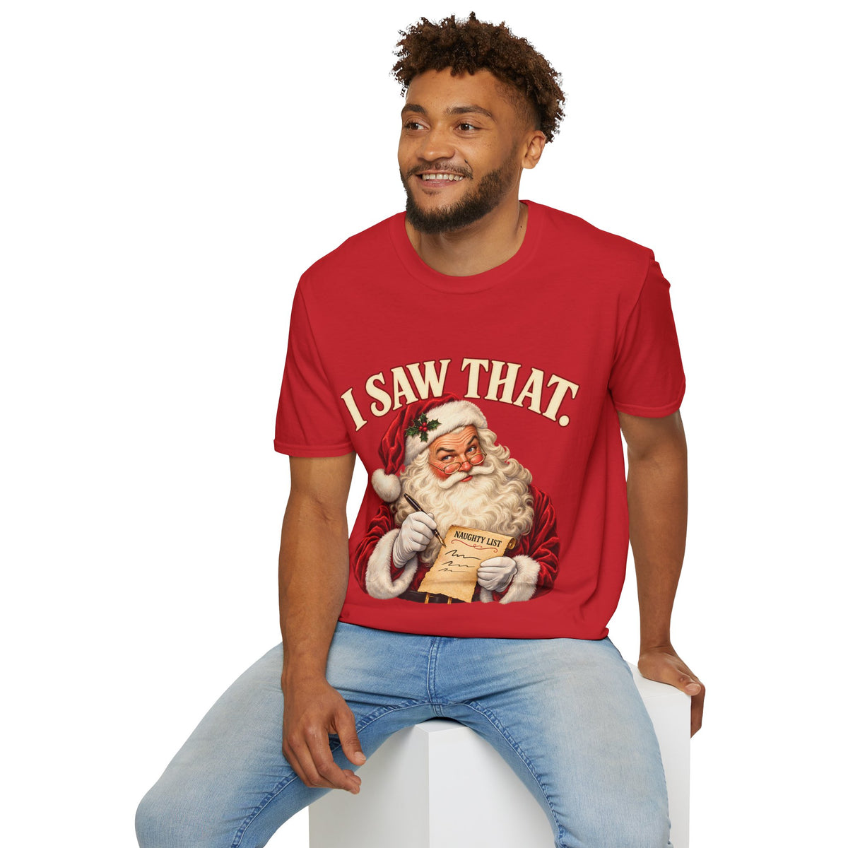 Santa Claus "I Saw That" Graphic Tee Printify