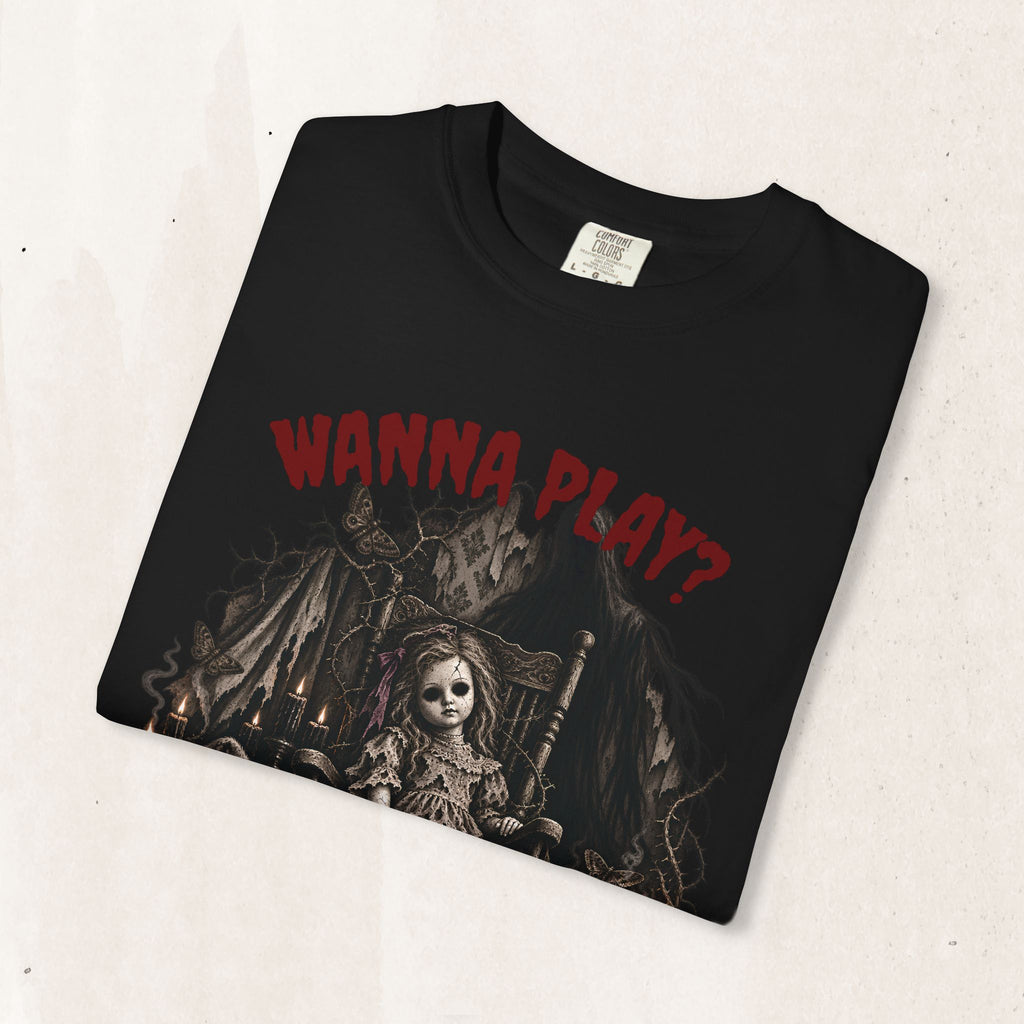 Horror Doll "Wanna Play?" Tee