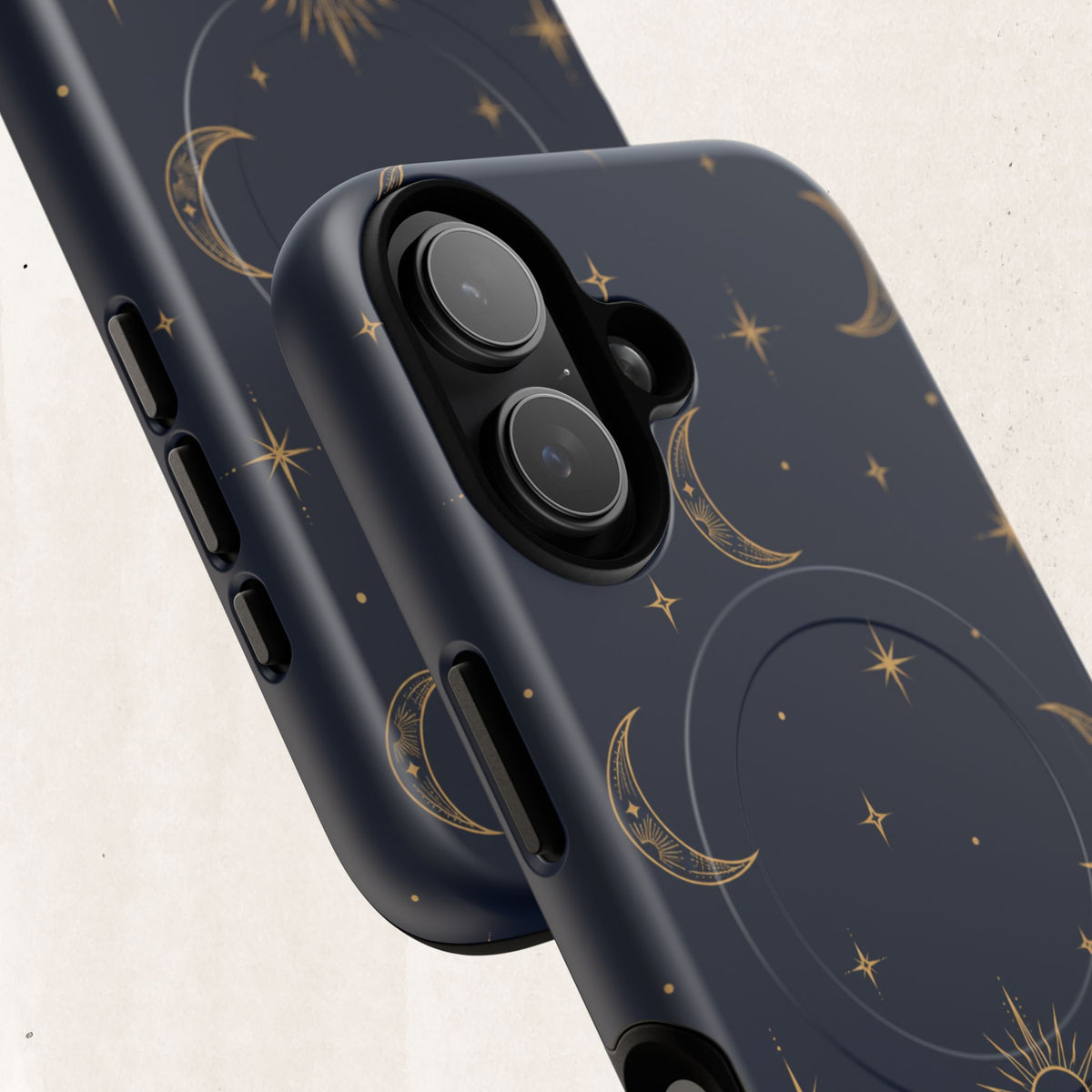 Magnetic Phone Case — Celestial Moon & Stars Tough Protective Cover