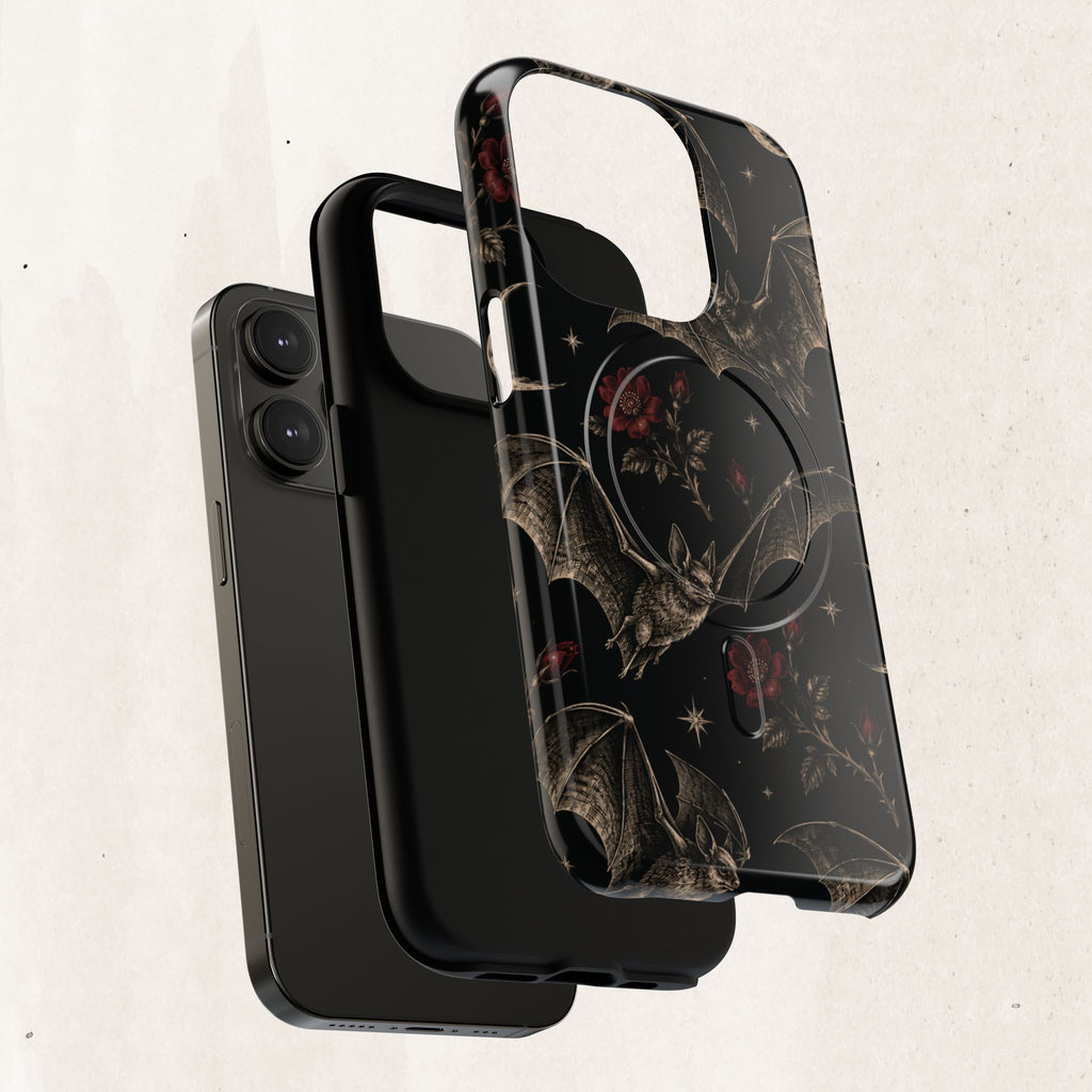 Gothic Bat & Moon Tough Magnetic Phone Case