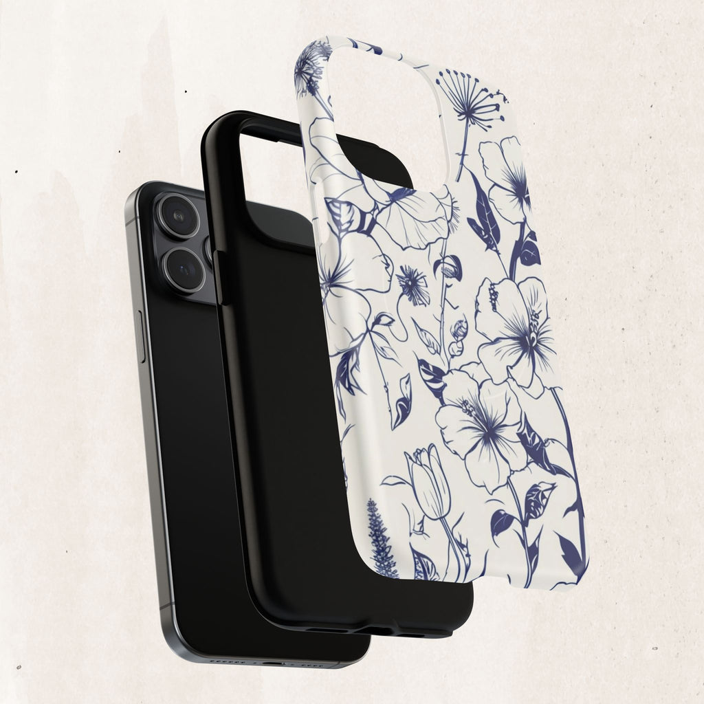 Floral Sketch Tough Magnetic Phone Case