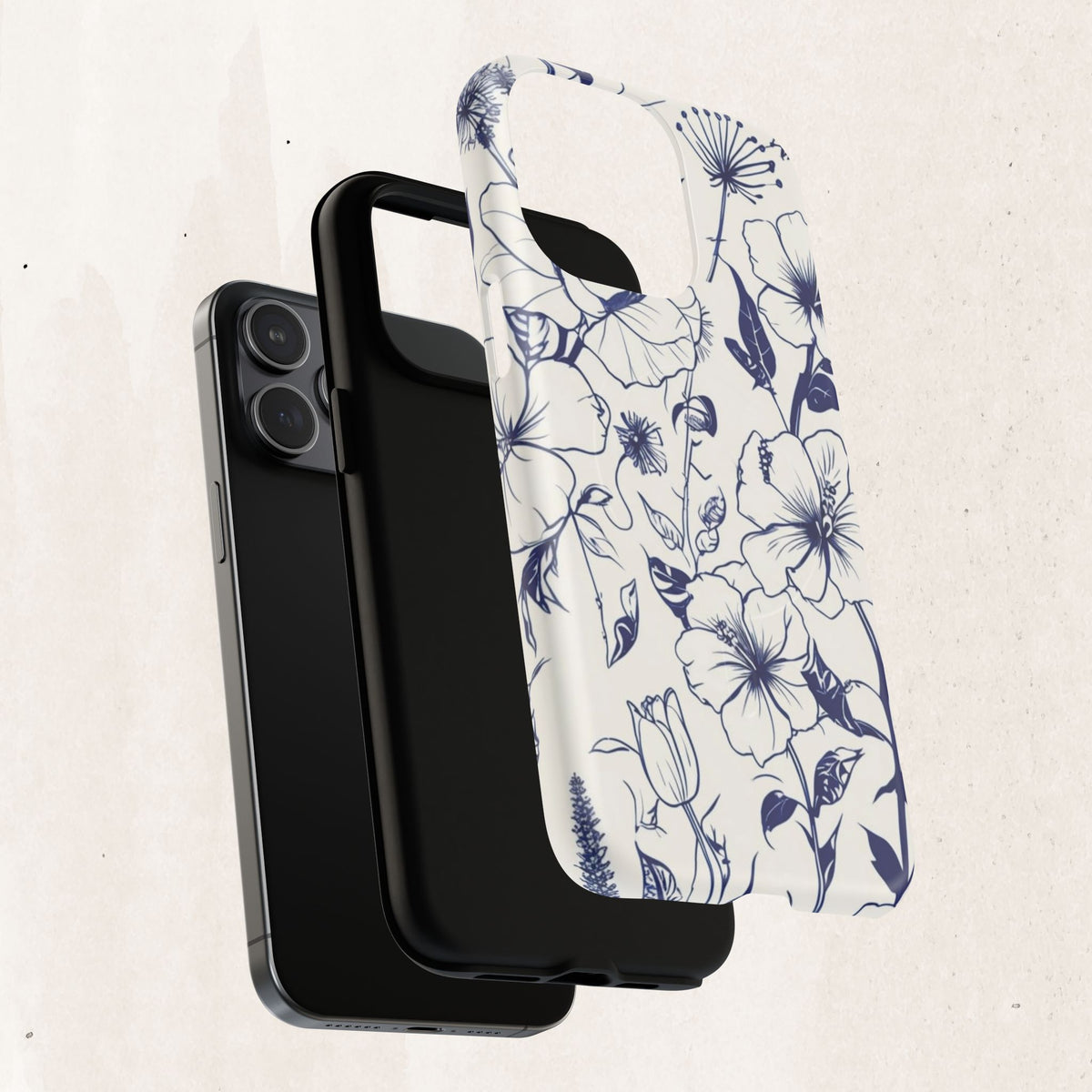 Floral Sketch Tough Magnetic Phone Case