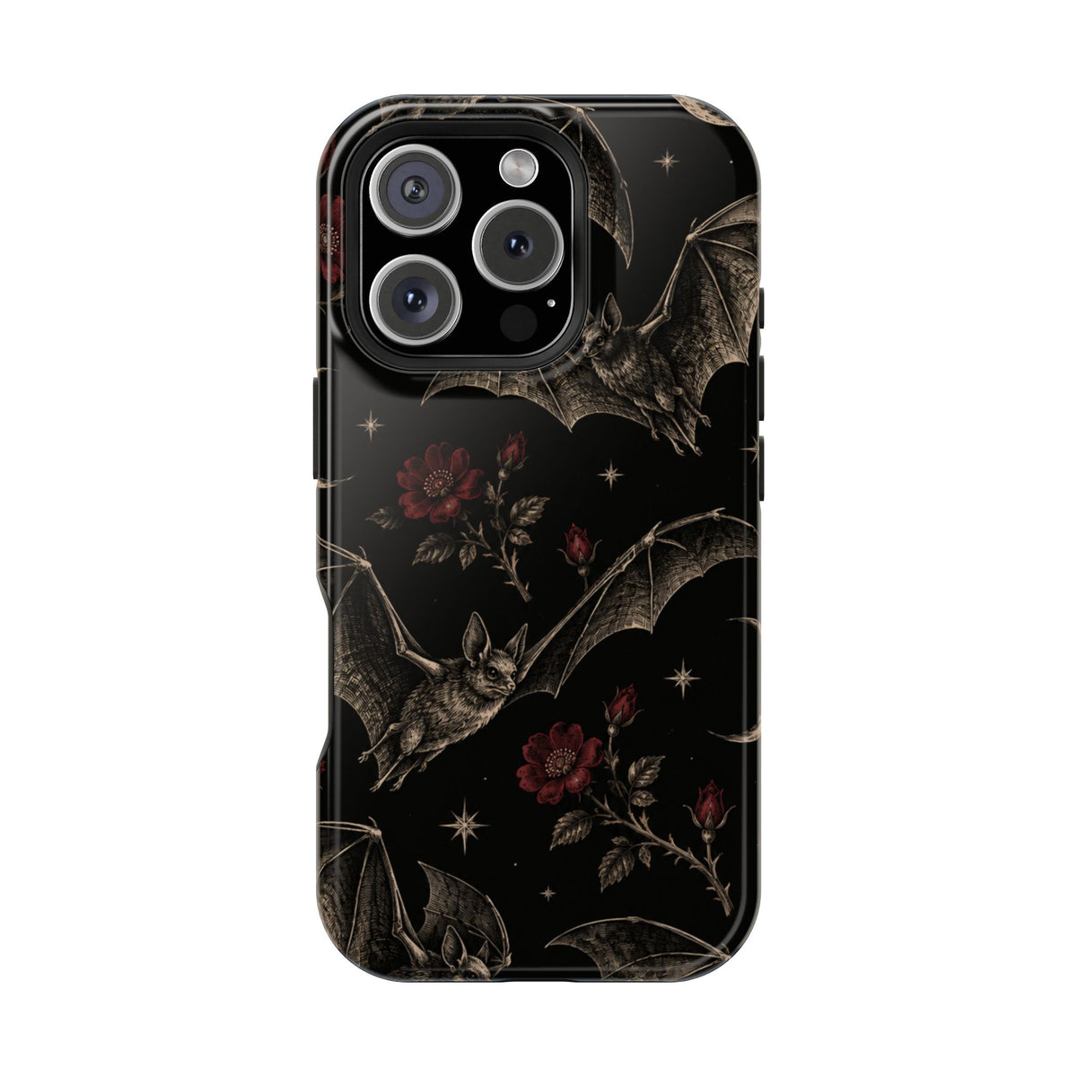 Gothic Bat & Moon Magnetic Phone Case, alternate view