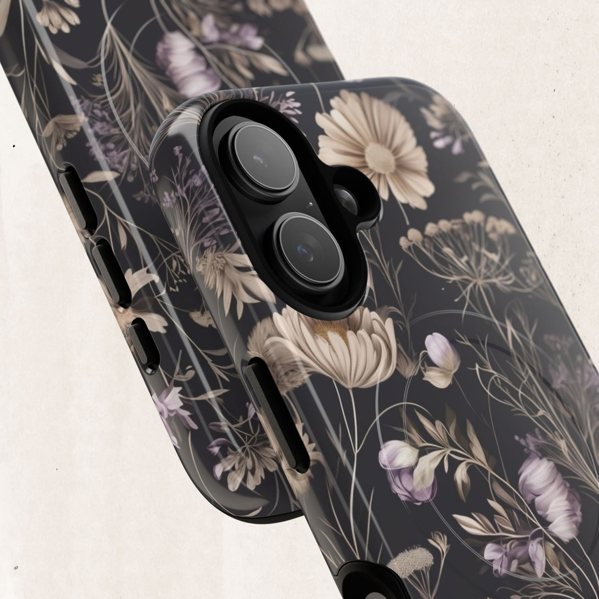 Floral Noir Tough Magnetic Phone Case