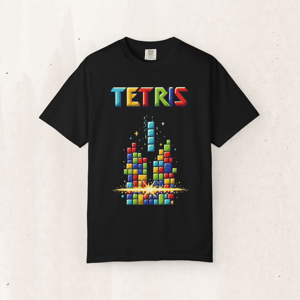 Tetris Block Stack Graphic Tee