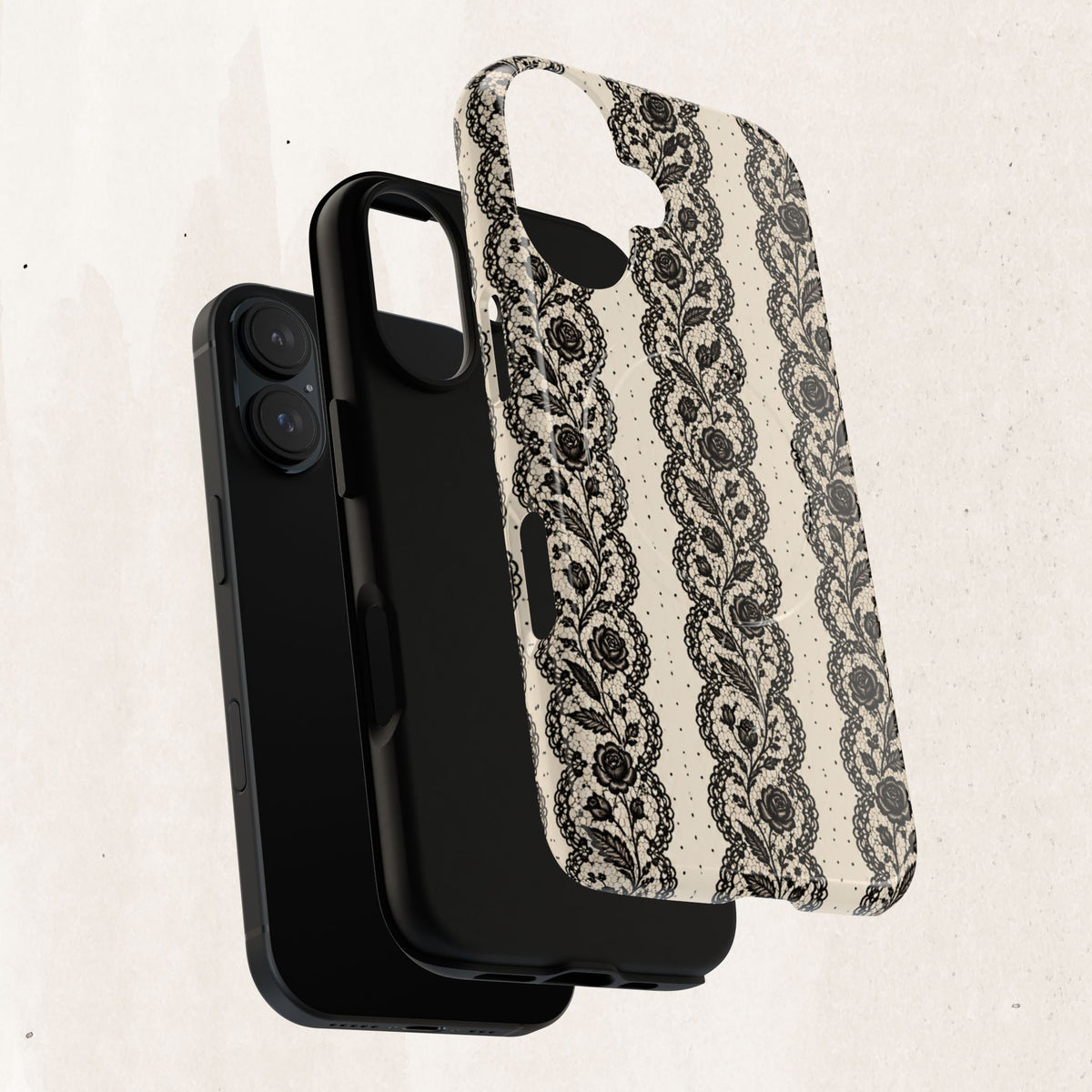 Lace Stripes Magnetic Phone Case