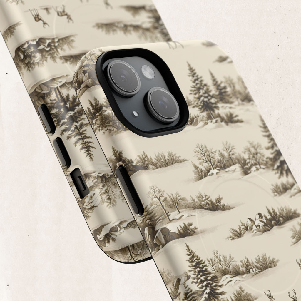Deer & Pine Woodland Tough Magnetic Phone Case