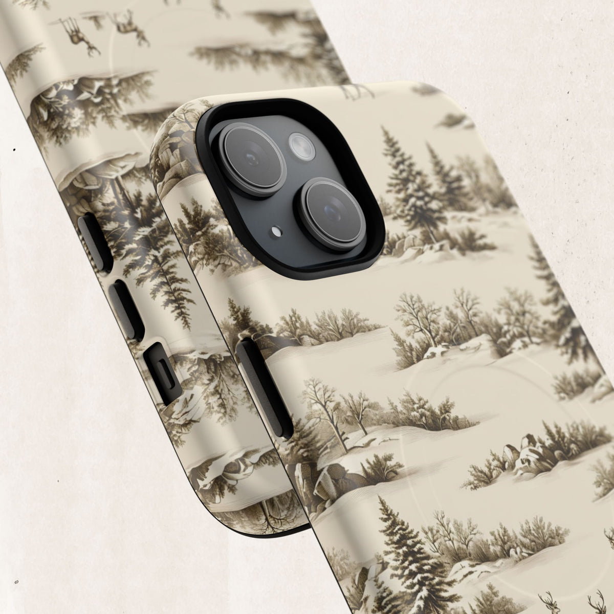 Deer & Pine Woodland Tough Magnetic Phone Case