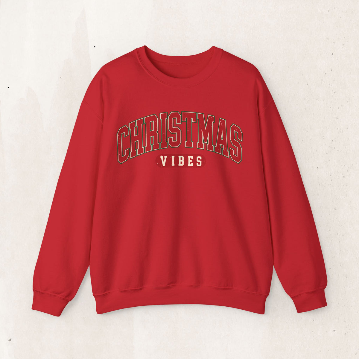 Christmas Vibes vintage collegiate sweatshirt