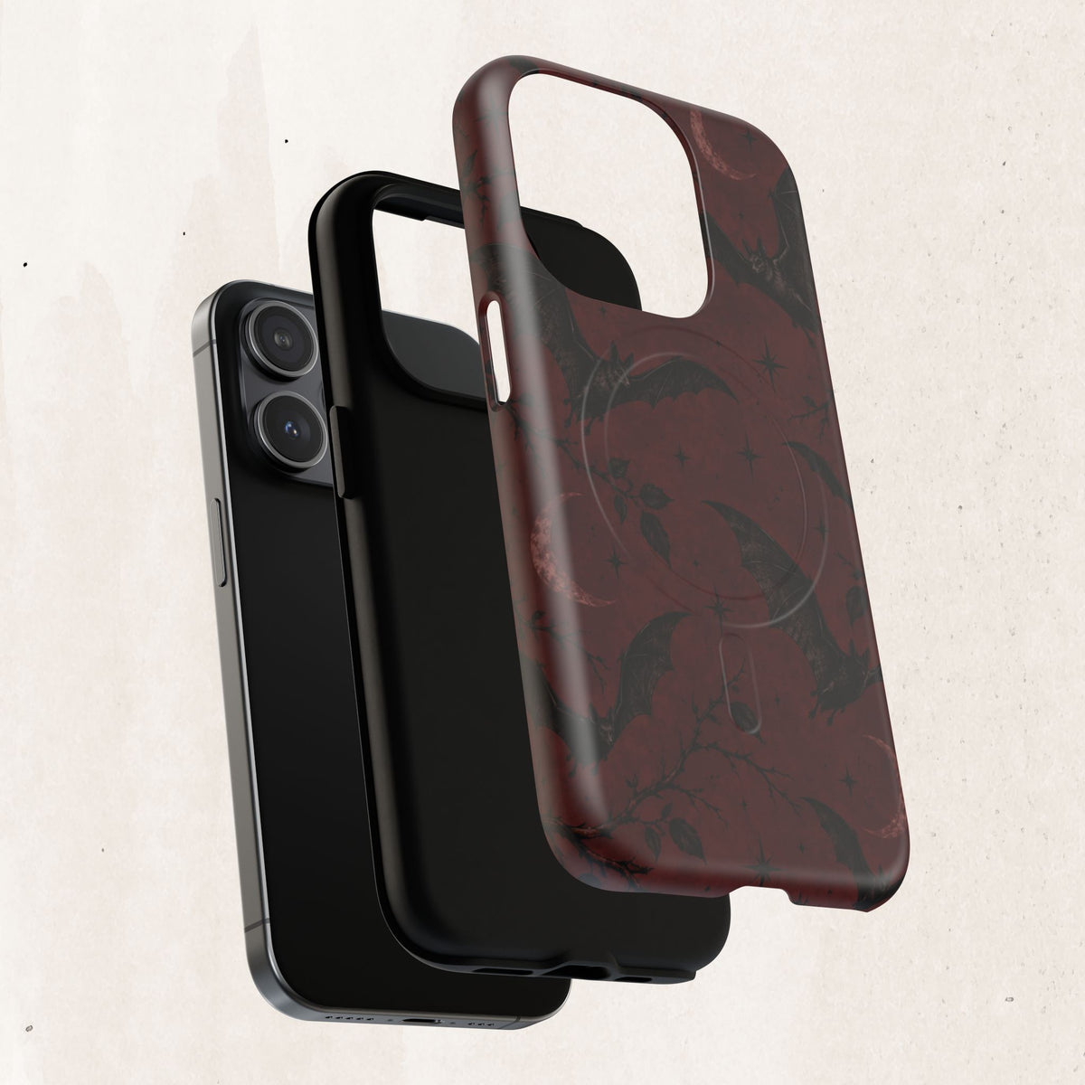 Gothic Bat Moon Magnetic Phone Case