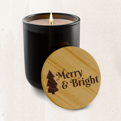 Merry & Bright Engraved Soy Candle (14 oz)
