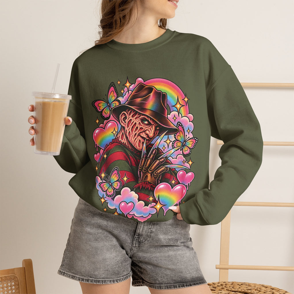 Freddy Krueger Rainbow Crewneck Sweatshirt