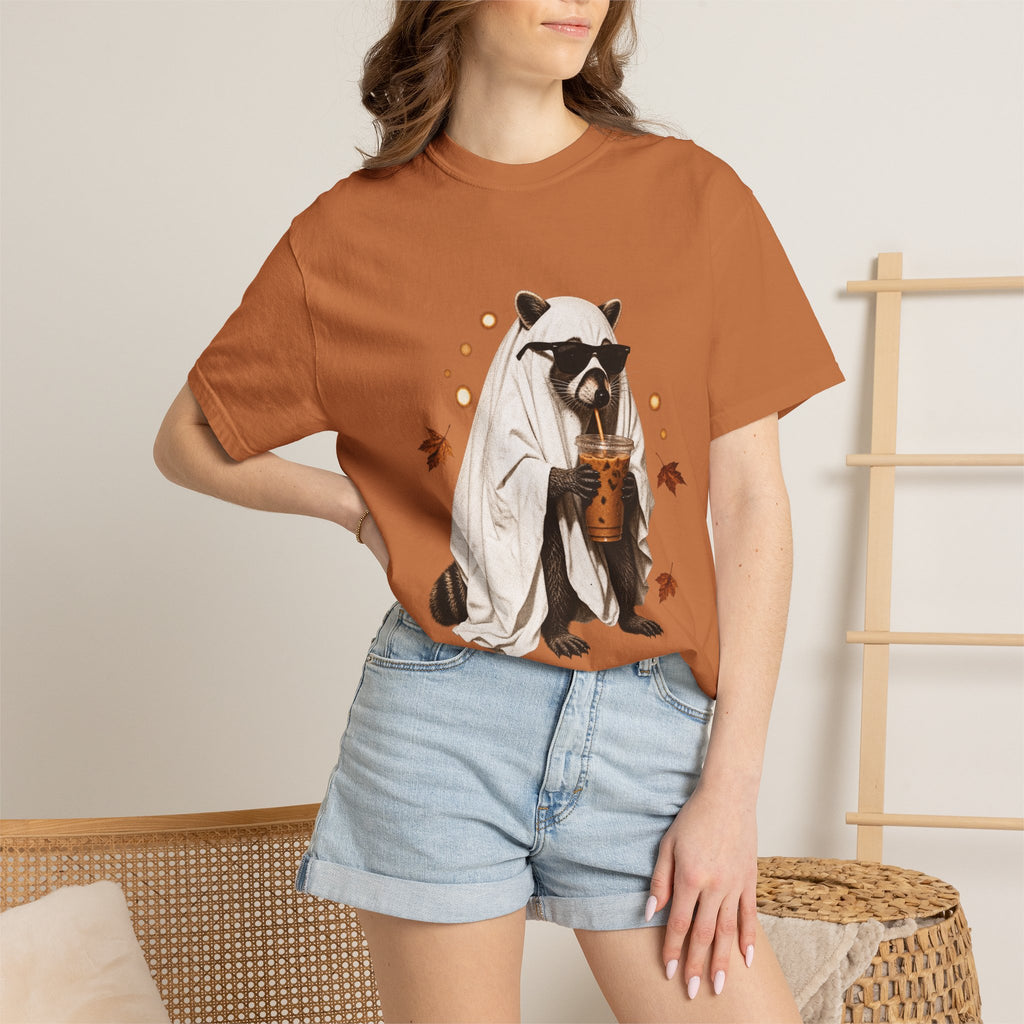 Halloween Raccoon Ghost Costume Tee