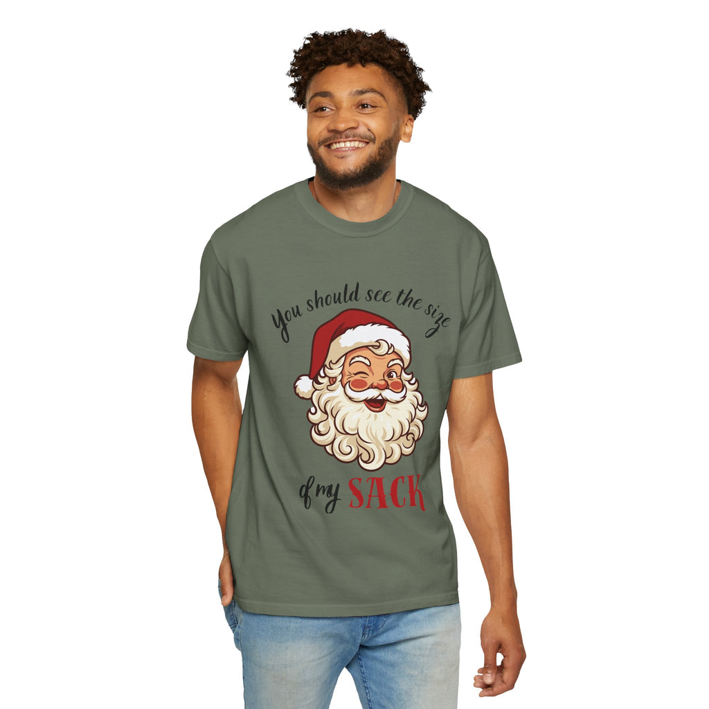 Santa 'You Should See the Size of My Sack' Christmas Tee Printify