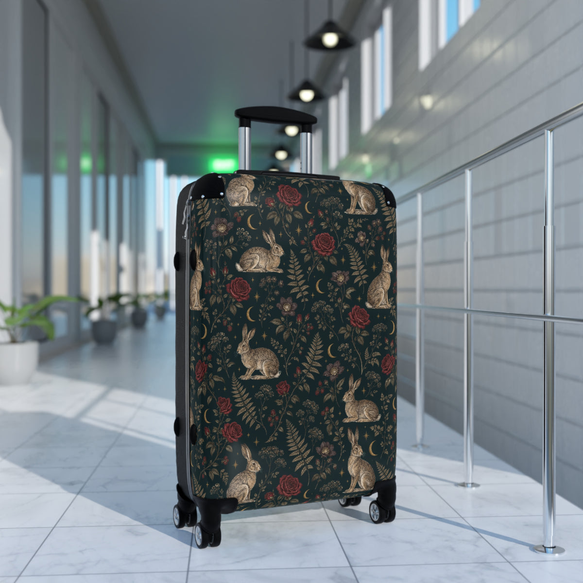Vintage Rabbit & Rose Luggage