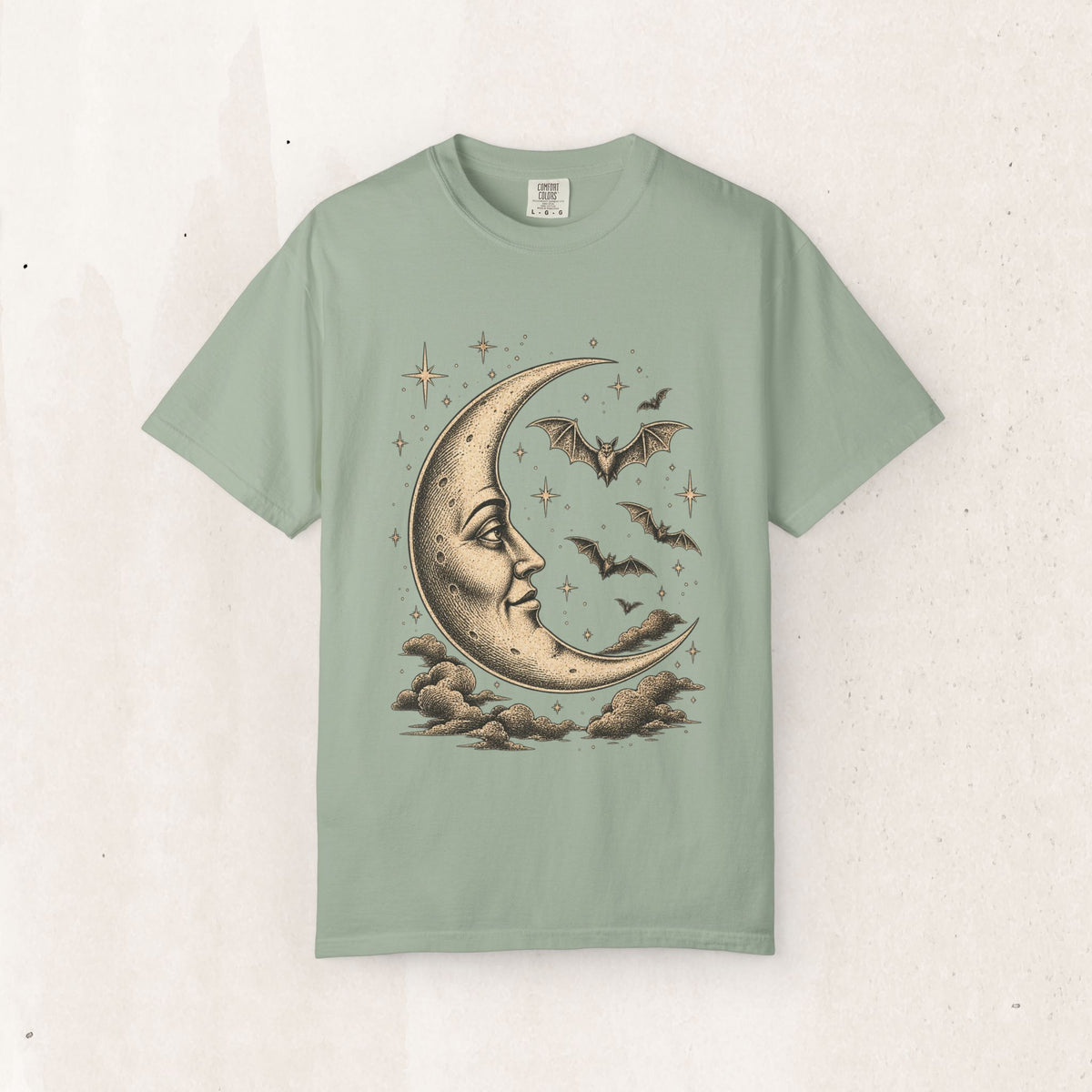 Crescent Moon & Bats Tee
