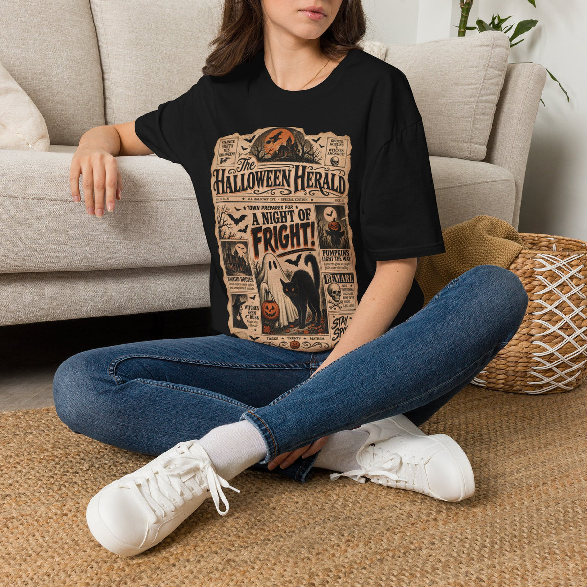 Halloween Herald Newspaper Tee