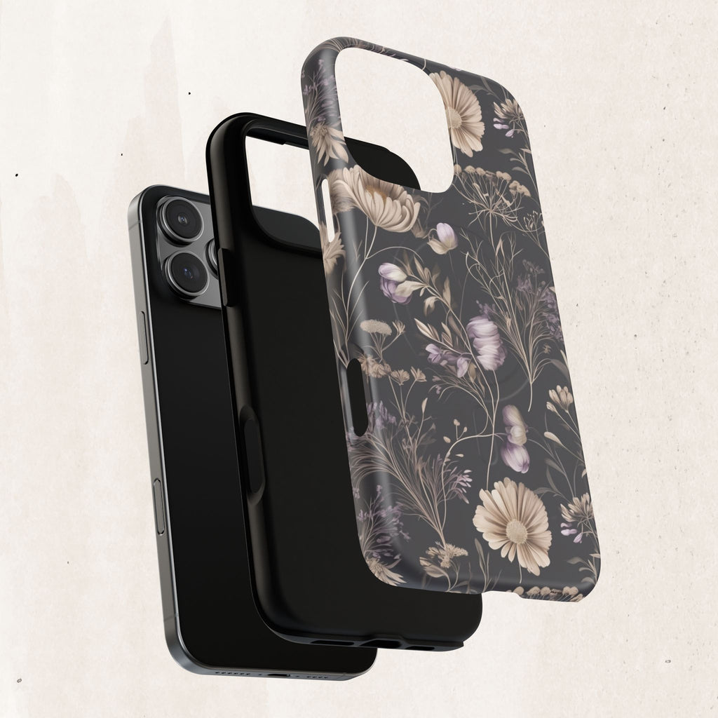 Floral Noir Tough Magnetic Phone Case