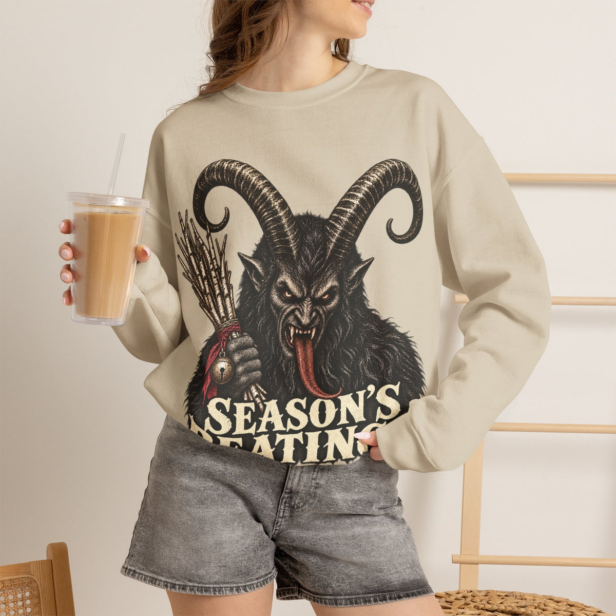 Krampus Christmas Crewneck Sweatshirt