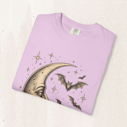 Crescent Moon & Bats Tee