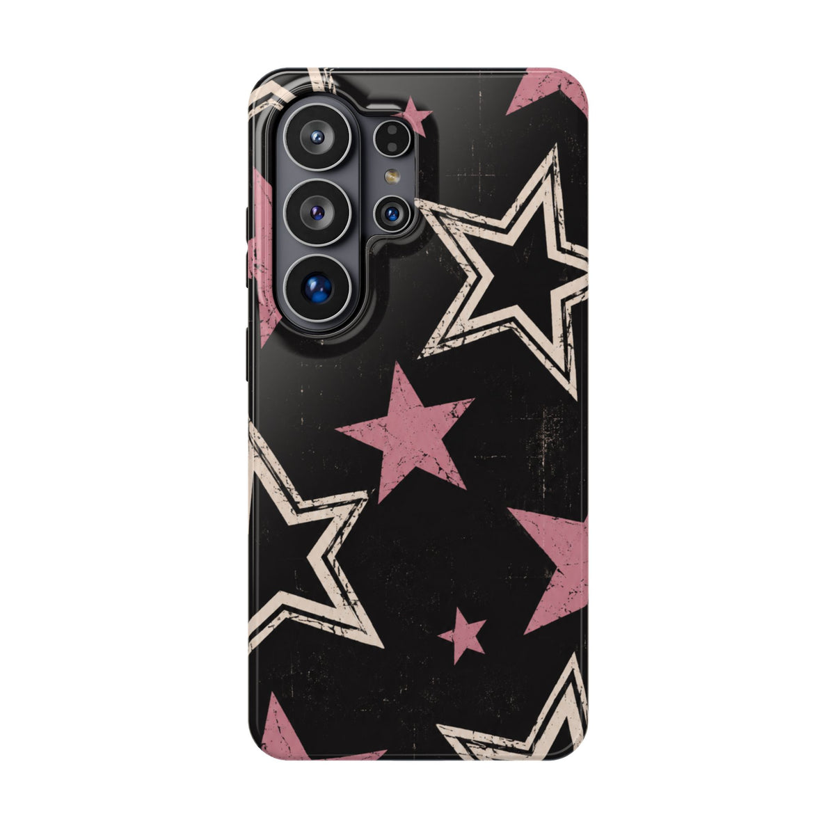 Pink Retro Stars Magnetic Phone Case, alternate view