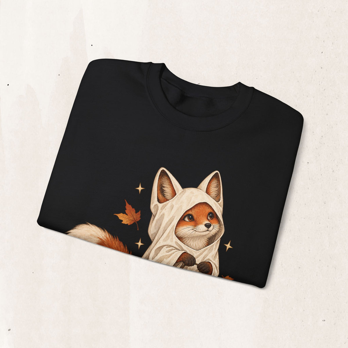 Autumn Lantern Fox Crewneck Sweatshirt