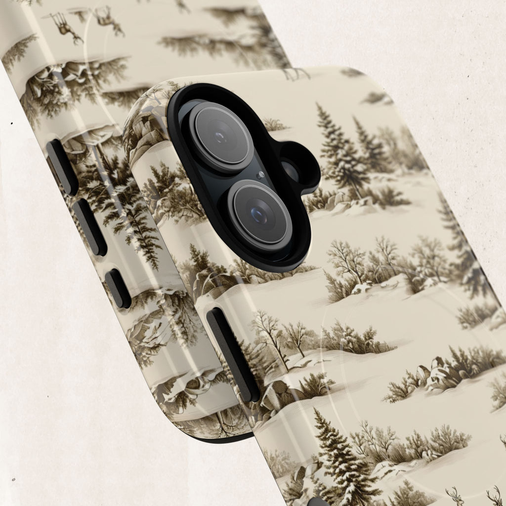 Deer & Pine Woodland Tough Magnetic Phone Case