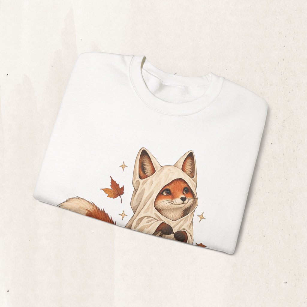 Autumn Lantern Fox Crewneck Sweatshirt