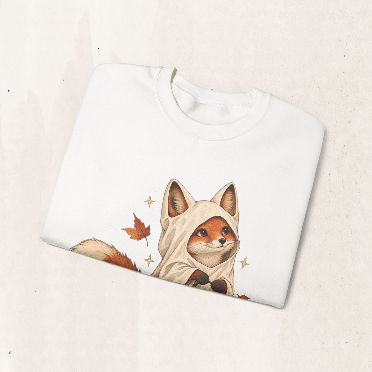 Autumn Lantern Fox Crewneck Sweatshirt