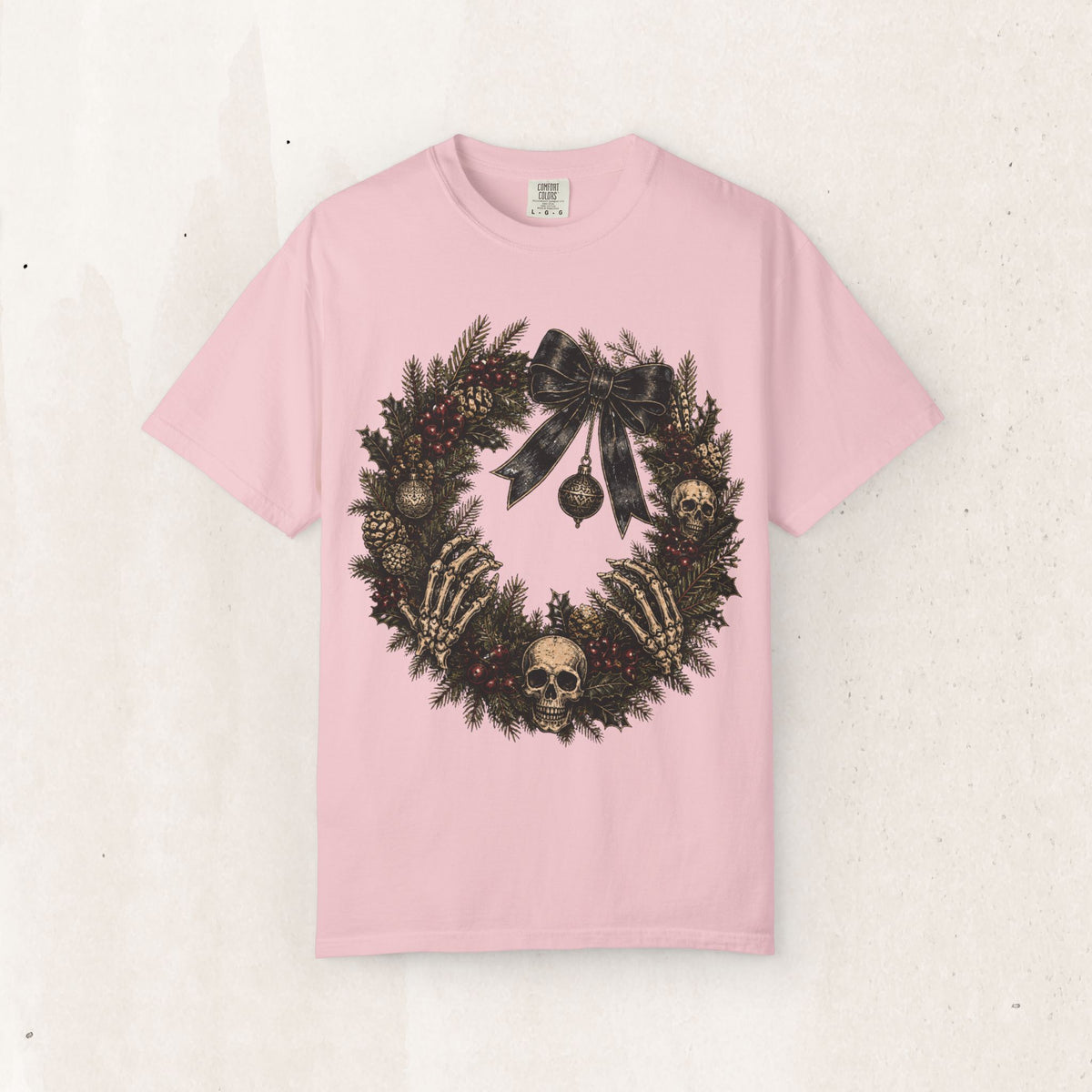 Skulls & Spruce Wreath Tee Printify