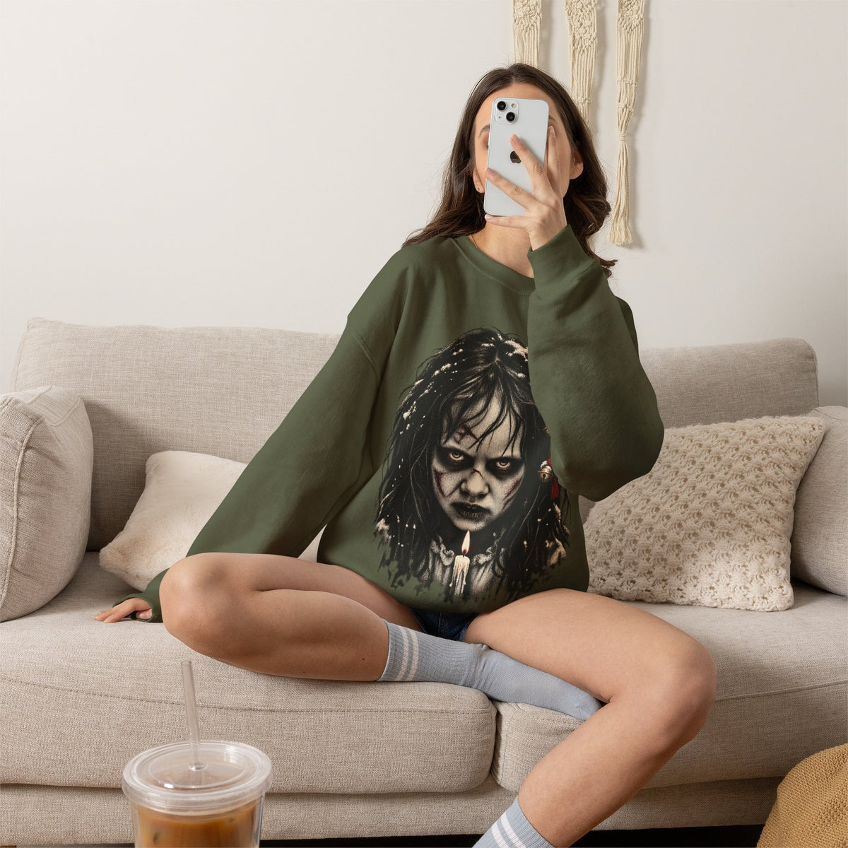 Exorcist Christmas Crewneck Sweatshirt
