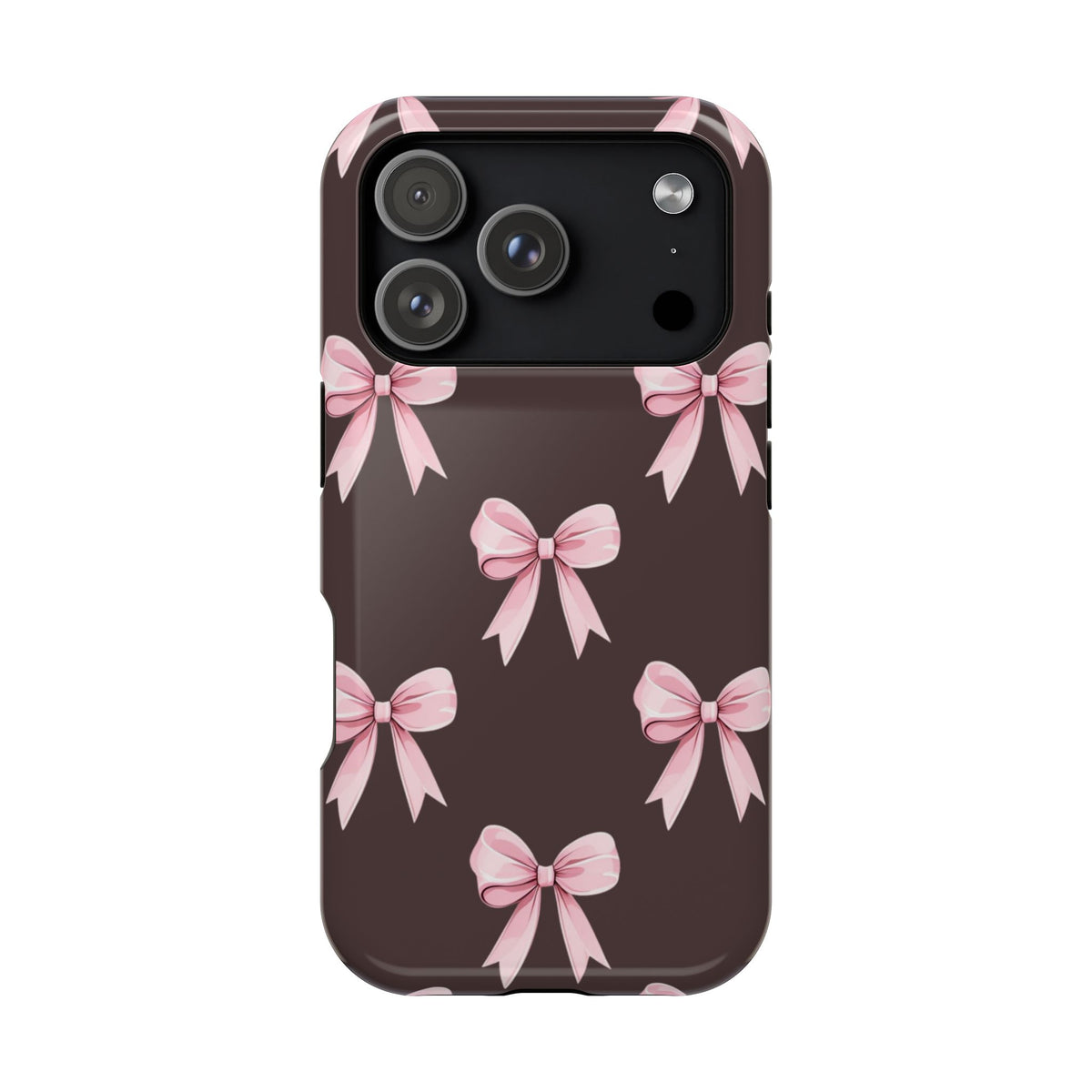 Pink Ribbon Bow Magnetic Phone Case, alternate view