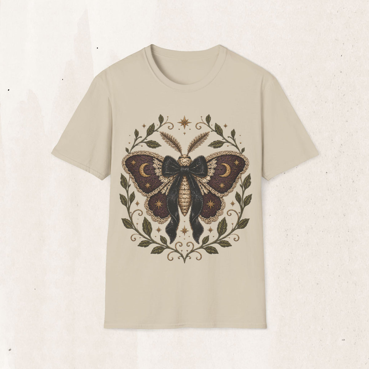 Golden Moon & Botanical Moth Tee