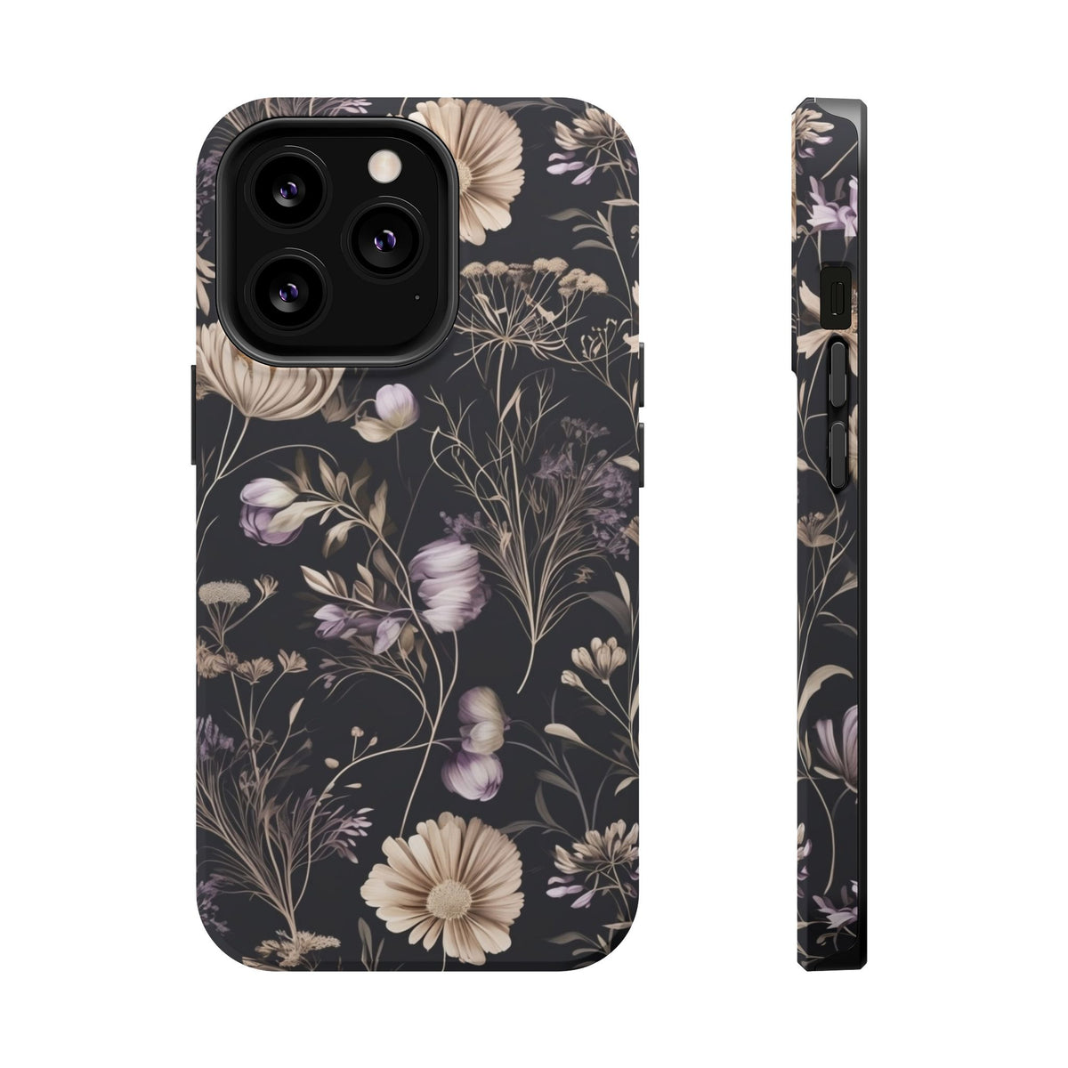 Dark Floral Magnetic Phone Case, alternate view