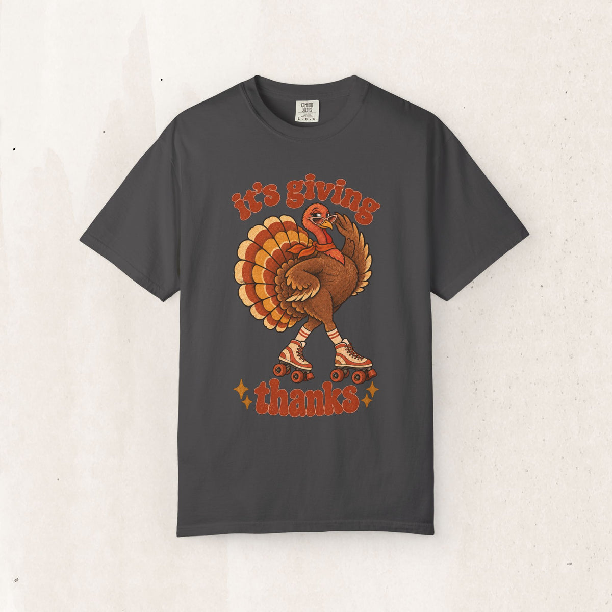 Thanksgiving Roller Turkey "It's Giving Thanks" Tee
