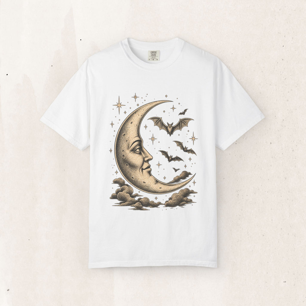 Crescent Moon & Bats Tee