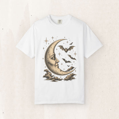 Crescent Moon & Bats Tee