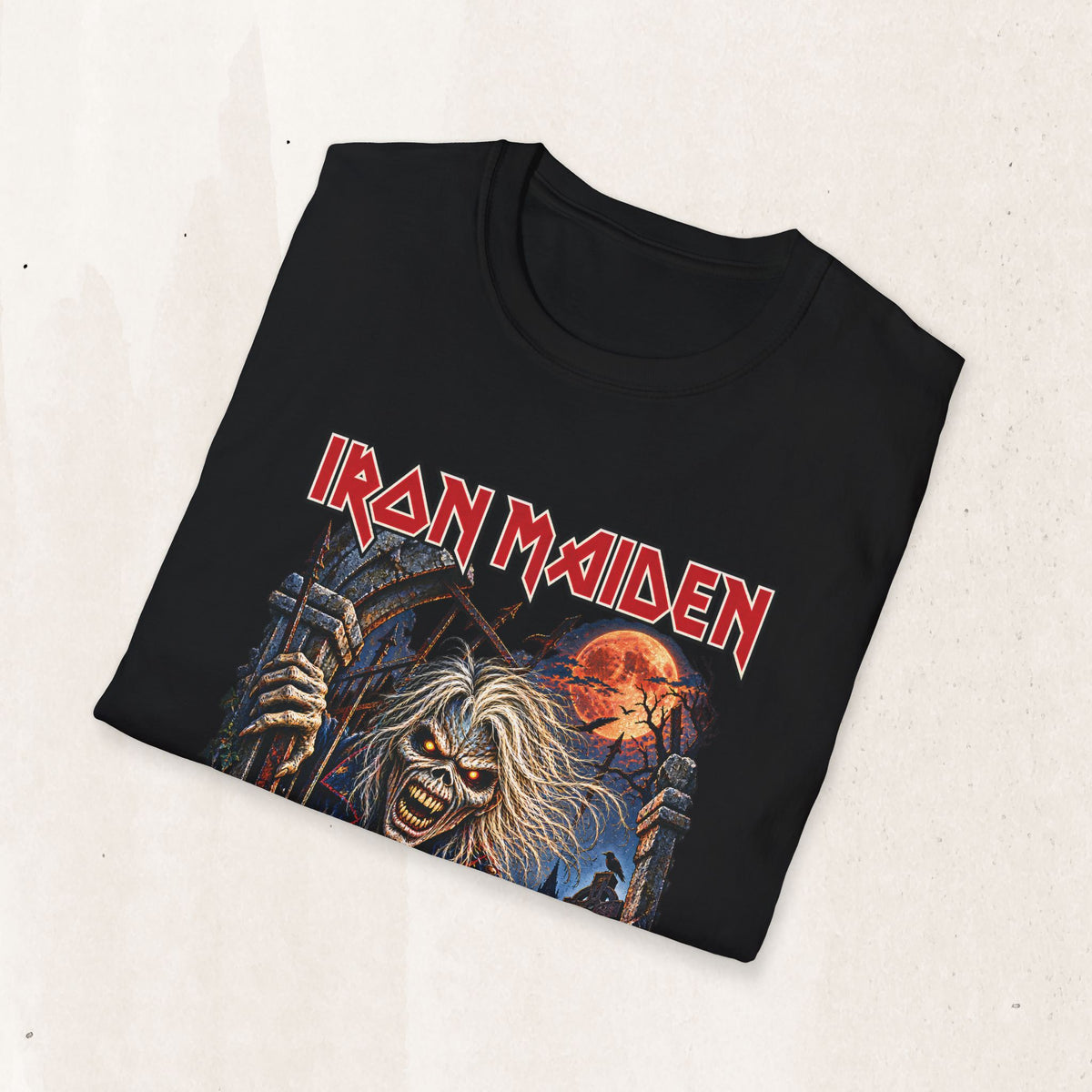 Iron Maiden Graphic Tee in Heather Navy, alternate view