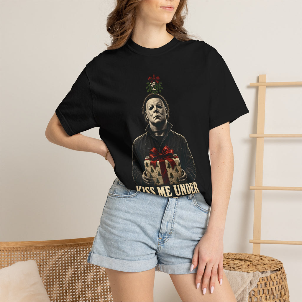 Michael Myers Kiss Me Under the Mistletoe Tee