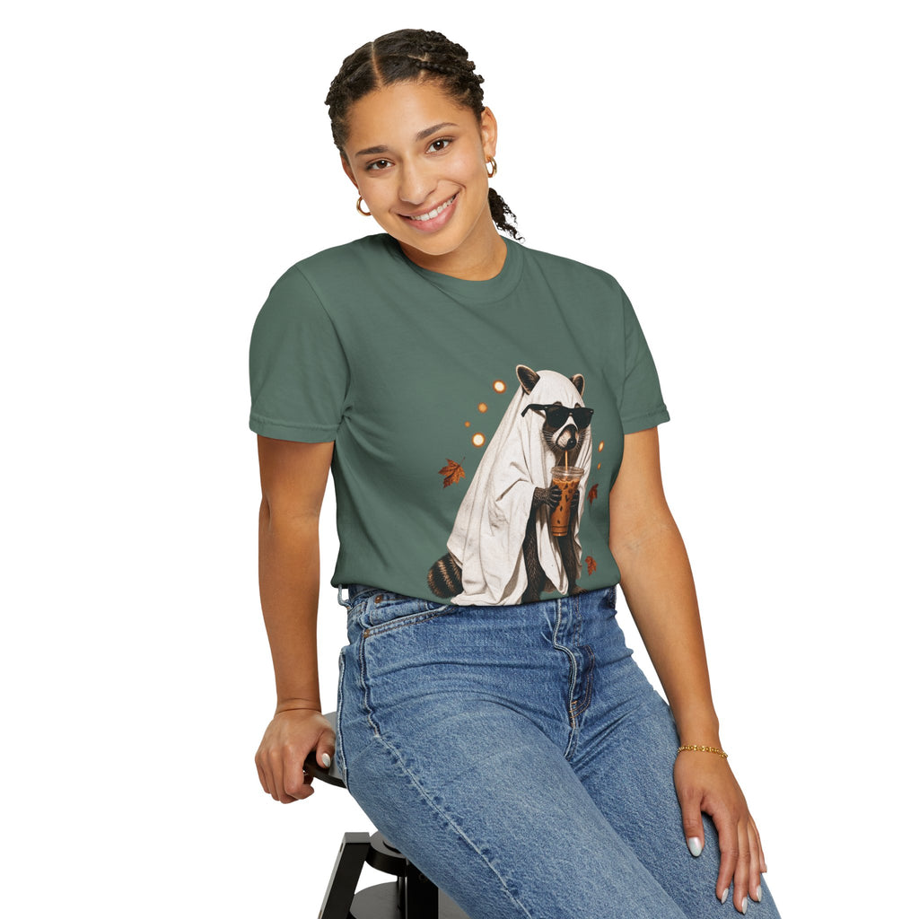 Halloween Raccoon Ghost Costume Tee