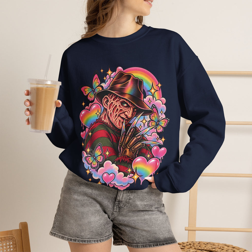 Freddy Krueger Rainbow Crewneck Sweatshirt