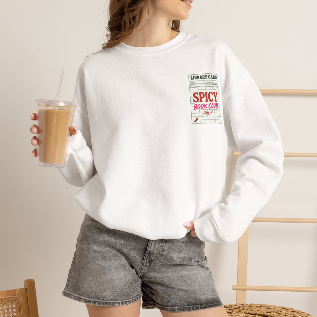 Spicy Book Club Crewneck Sweatshirt Printify