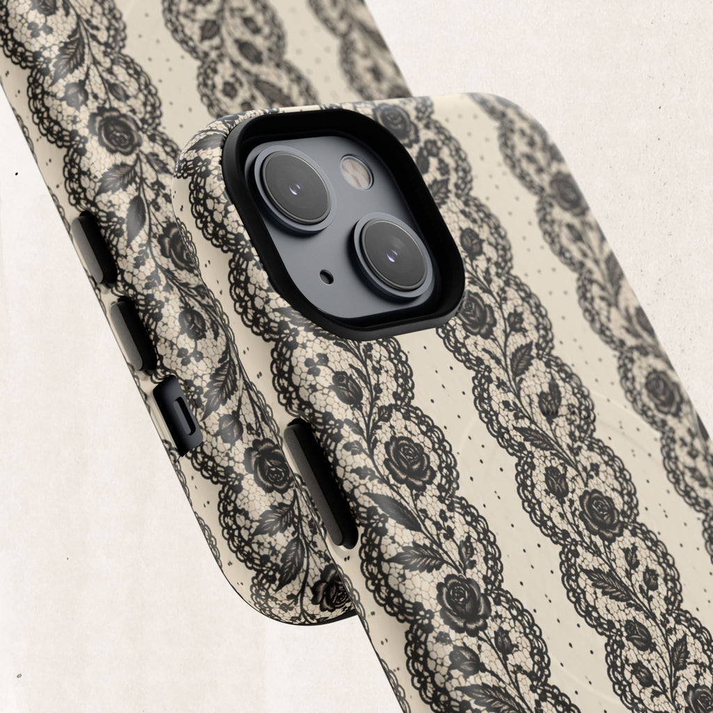 Lace Stripes Magnetic Phone Case