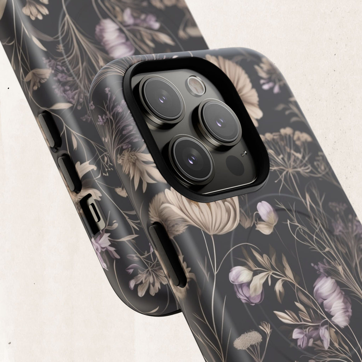 Floral Noir Tough Magnetic Phone Case