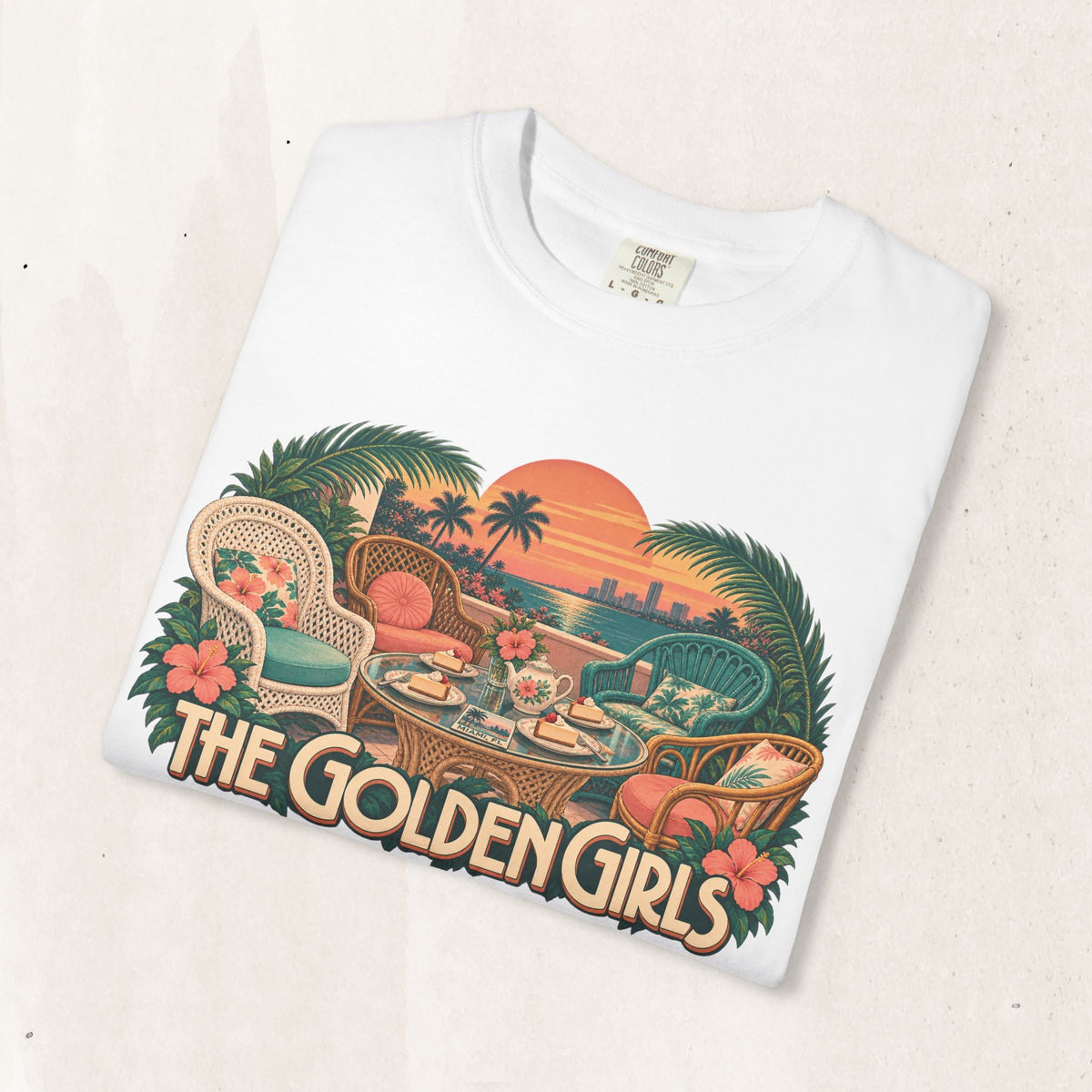 Golden Girls Retro Sunset Tee