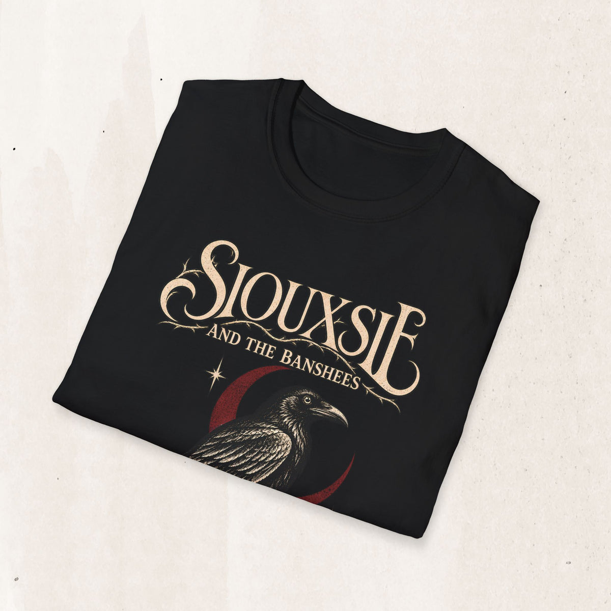 Siouxsie And The Banshees Vintage Raven Tee in Heather Navy, alternate view