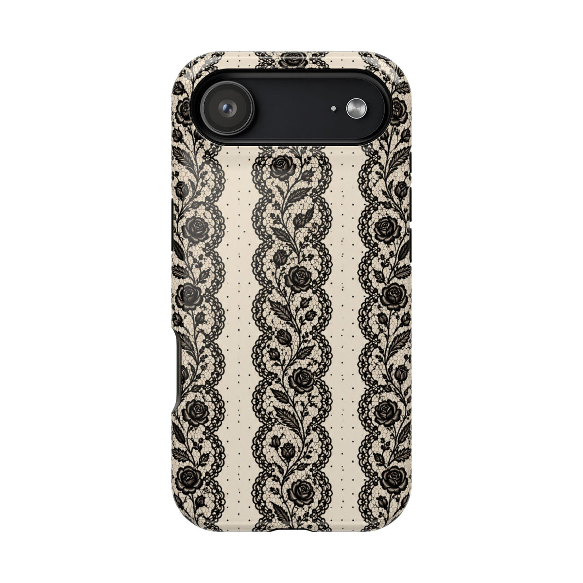 Lace Stripes Magnetic Phone Case, alternate view